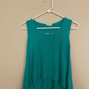 Green tank top